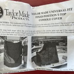 T-top/Console Cover By Taylor Made Products 
