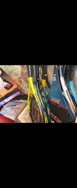 Lot of Wilson Tennis Rackets