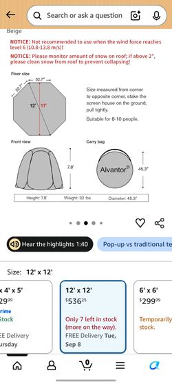 12x12 bubble tent