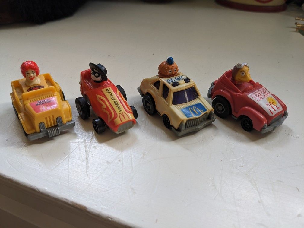 Vintage McDonalds Pull-Back Cars