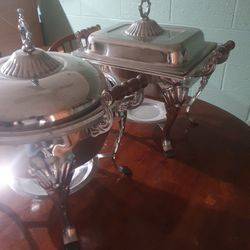 Silver Ornate CHAFING PANS $75