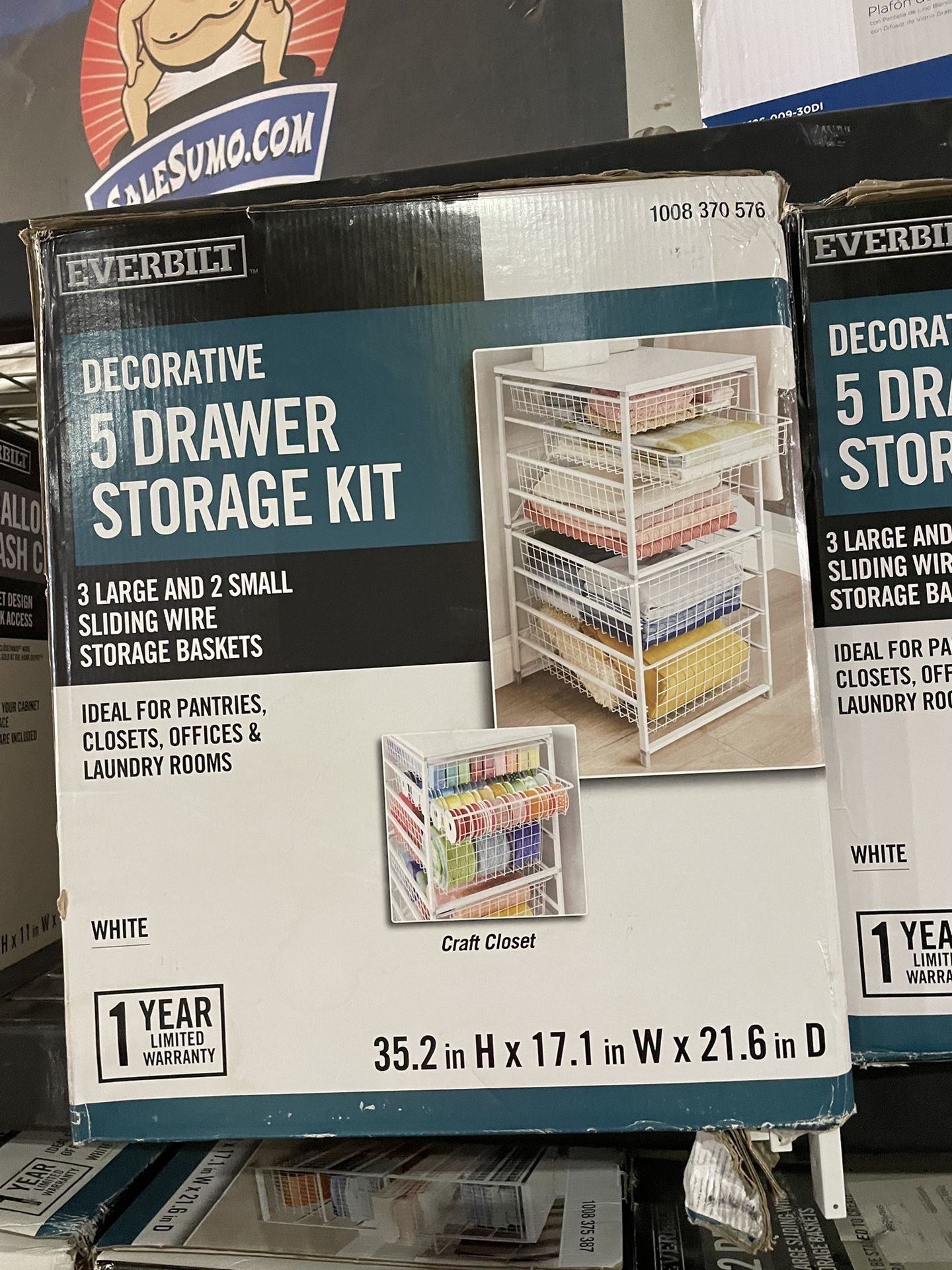 SaleSumo DECORATIVE 5 DRAWER STORAGE KIT