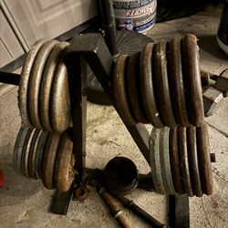 Weight Plates With Rack