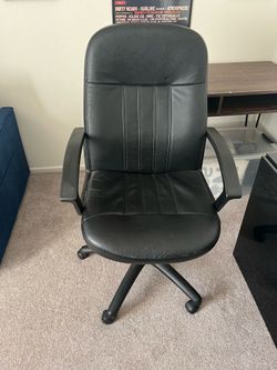 Black Leather Office Chair