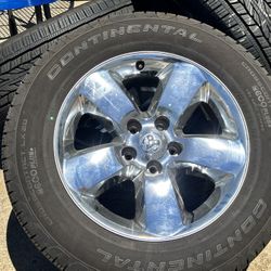  ⭐2011-2018 RAM 1500 WHEELS RIMS TIRES 275/60/20 20X8 CHROME 5 SPOKE OEM 2024