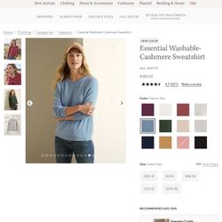 Women XL Cashmere Sweater 