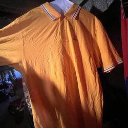 Orange Psycho Bunny Button Up