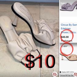 $10 like New Beautiful High Heels nude color size 6M /36 