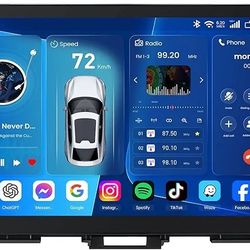 Car Radio Stereo Upgrade for Toyota Highlander 2008-2012: Android 13 Head Unit Replacement Wireless CarPlay Android Auto Bluetooth GPS WiFi FM SWC 10.