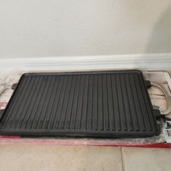 Sandra Lee 10 X 18 inch Cast Iron Double Griddle