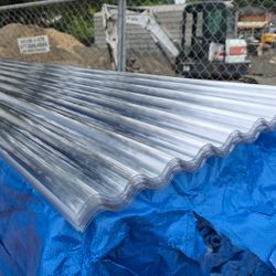 Clear Corrugated Polycarbonate Panels