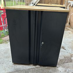 Husky Metal Cabinet With Counter Top 