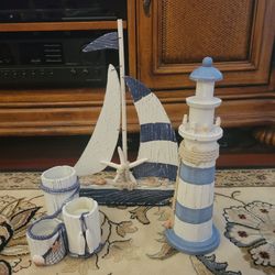 3 Piece Beach Nautical Decor