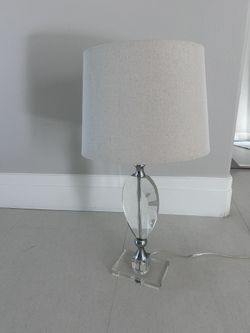 White Glass Modern Table Lamp - SEND OFFERS!