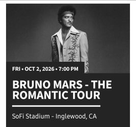 Bruno Mars Tickets