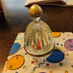 LENOX LEAD CRYSTAL EGG SHAPED TRINKET BOX