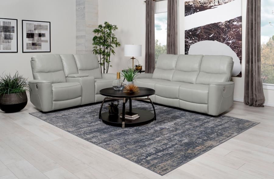 ✨GRAY POWER RECLINING SOFA AND LOVESEAT SET /