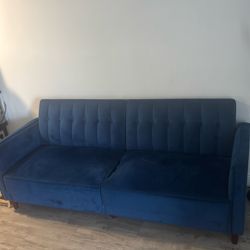 Blue Velvet Couch