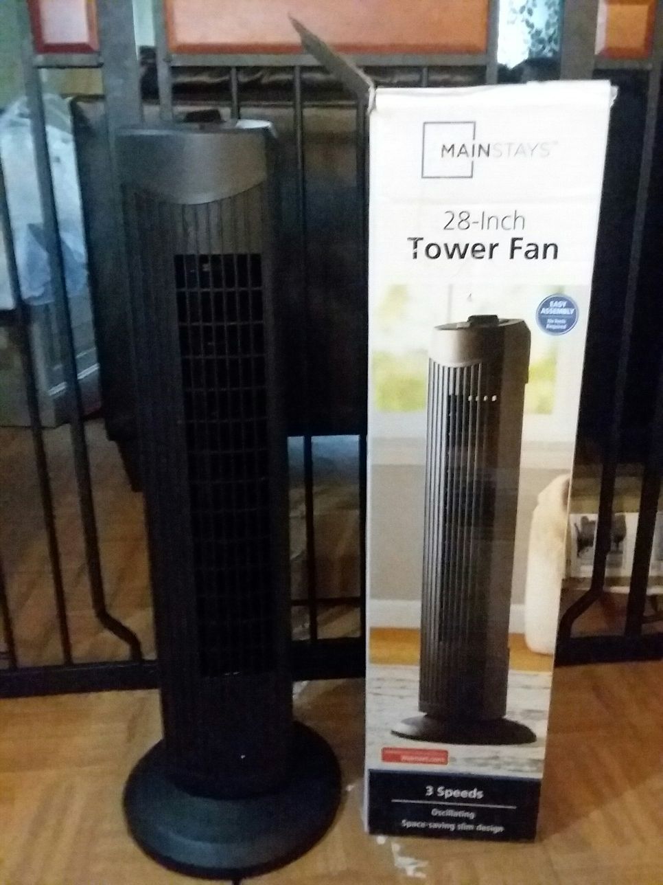 Mainstays 28 inch tower fan (black)