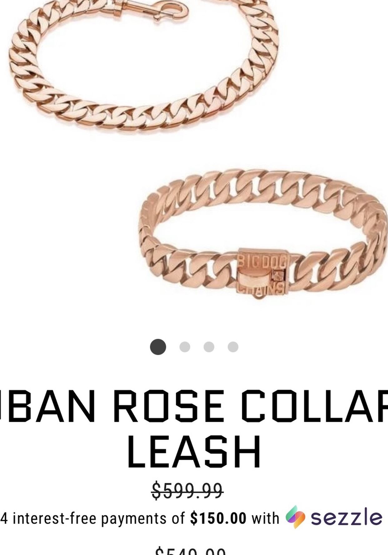 Dog Cuban Link Collars And Leashes