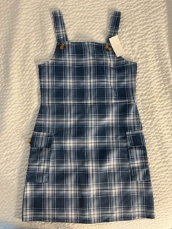 Mini blue dress