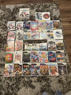 Nintendo Wii Video Games Controllers Lot