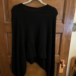 Cashmere Poncho Sweater 