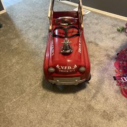 Vintage 1950 Fire Truck Pedal Car