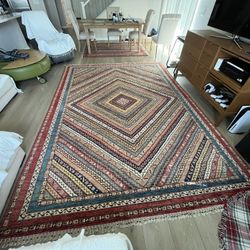  2 Hand knotted Turkish Rugs : large & small size