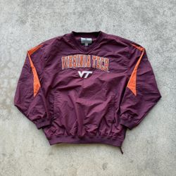 Vintage Virginia Tech Pullover Windbreaker Jacket