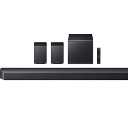 Samsung - Q-Series Soundbar HW-Q990F 11.1.4 ch w/ Subwoofer and Rear Speaker - Graphite Black #909
