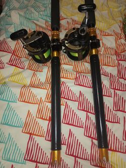 2 Shimano reels and custom built Rod's