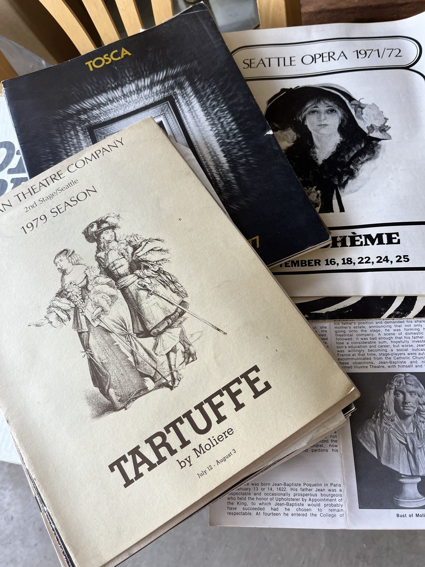 Collection of programs from the Seattle Opera
