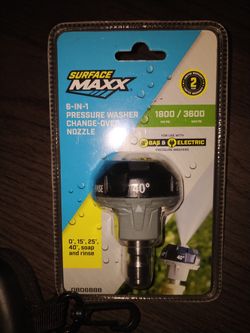 SurfaceMaxx 6-in-1 Pressure Washer Change Over NOZZLE