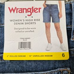 Wrangler Women's High Rise Denim Shorts