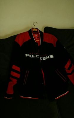 Atlanta falcons suede leather jacket
