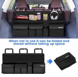 Car Organizer, Car Organizers and Storage with 9 Pockets, SUV Trunk Organizer for SUV/MPV/Truck, Car Essentials (41 * 20in)