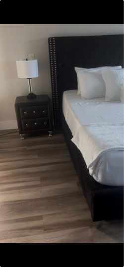 Bed frame with new mattress can be the set