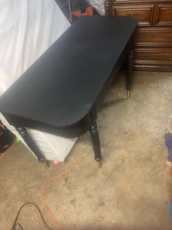 Black wall table