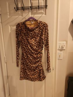 Leopard print dress size M