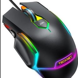 Ergonomic Wired Mouse, 4 Adjustable DPI Levels, Silent & Flexible, Compatible with Windows/Mac/Chrome/Linux, 1.5m USB Cable