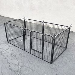 (New in box) $70 Heavy Duty 24” Tall x 32” Wide x 6-Panel Pet Playpen Dog Crate Kennel Exercise Cage Fence Play Pen 