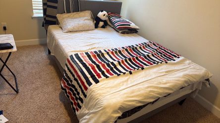 Queen size bed and frame