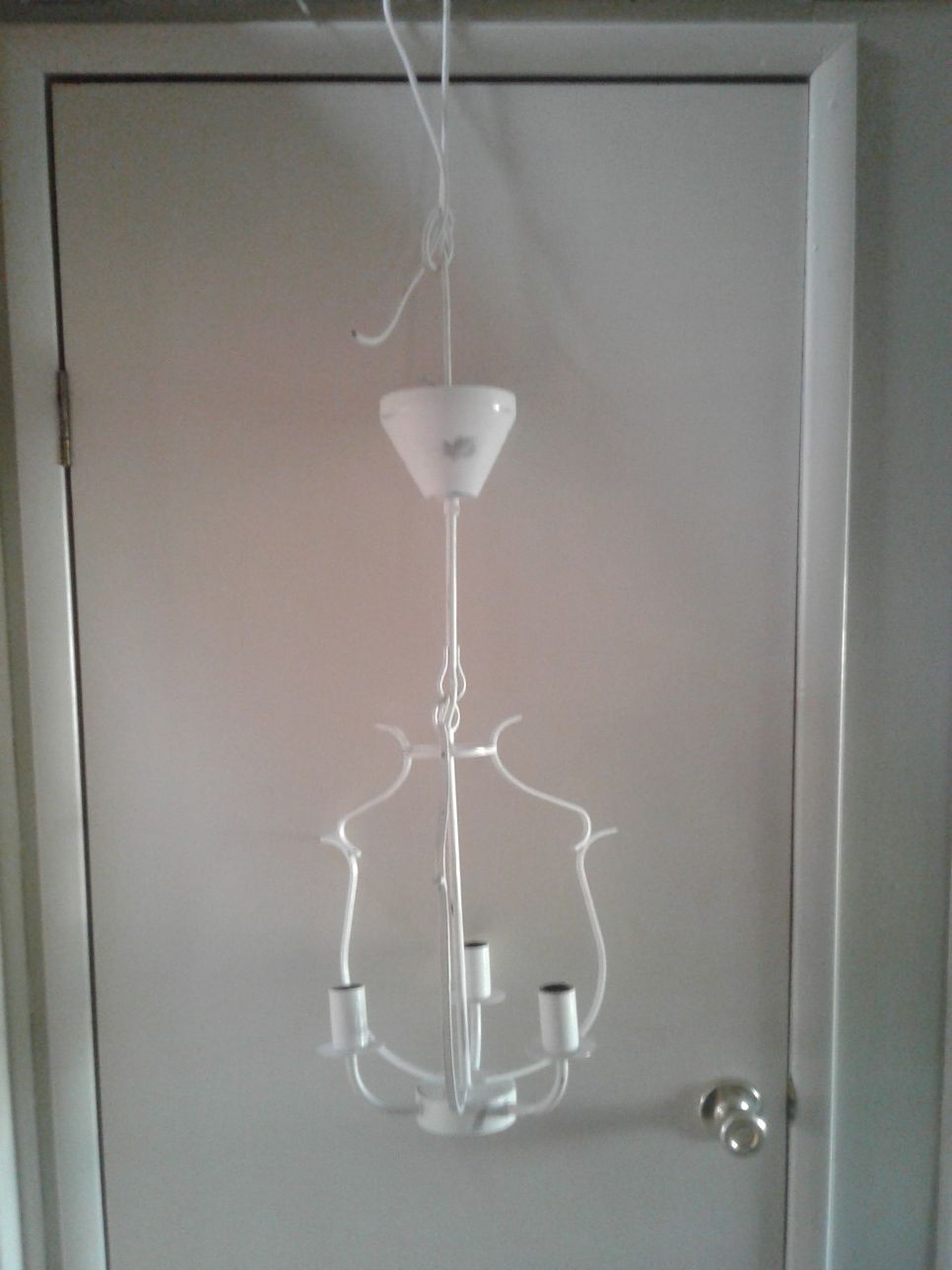 Shabby chic chandelier with bling