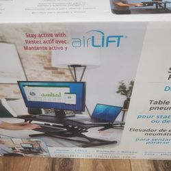  AirLIFT PRO 35.4" Electric Sit-Stand Desk Riser with USB Charging Port & Tablet Slot