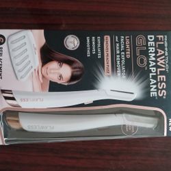 Finishing Touch Flawless Dermaplane Glo Lighted Facial Exfoliator & Hair Remove 