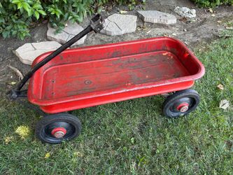 Antique radio flyer wagon