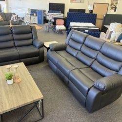 Leather reclining Sofa And Loveseat