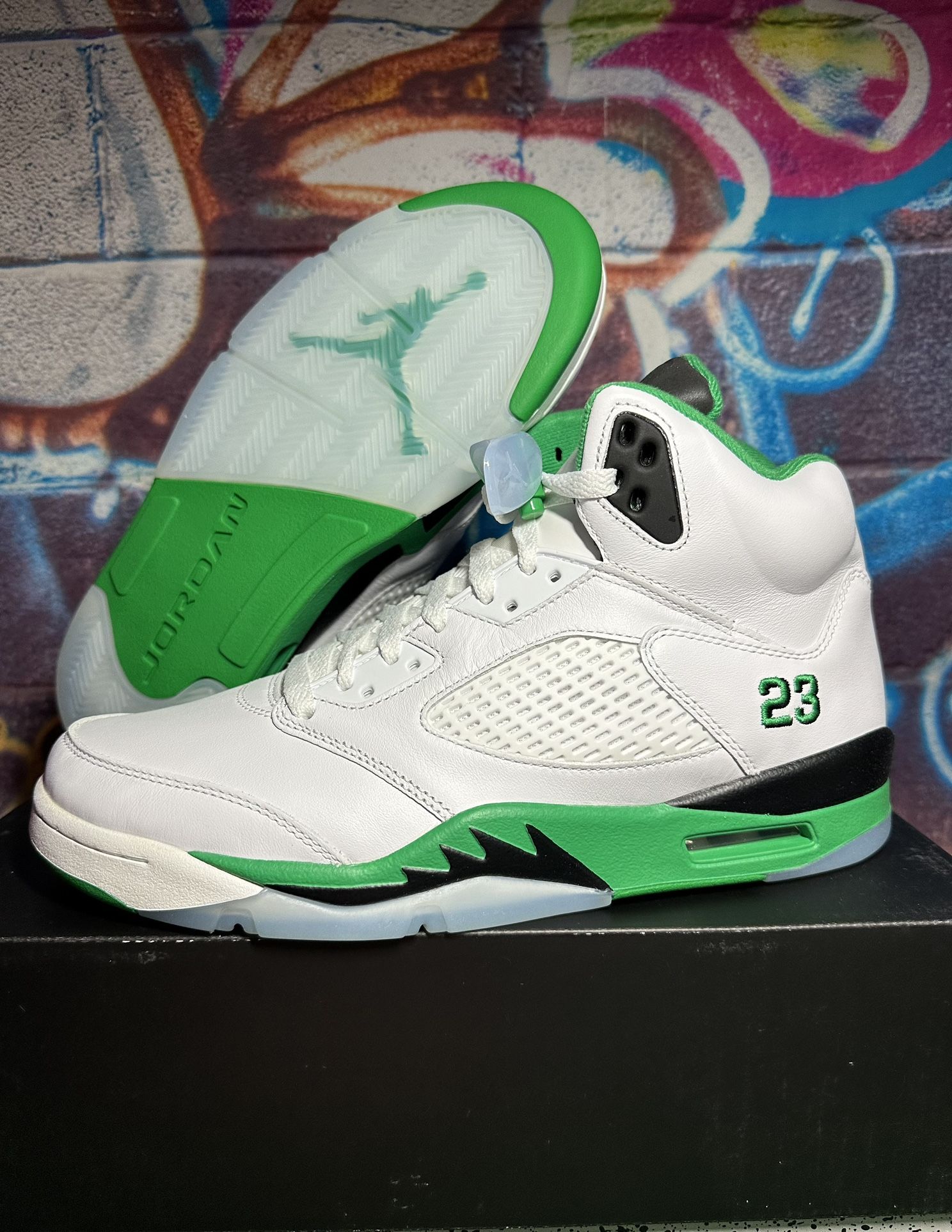 Jordan 5 Retro 🍀 Green 9w (7.5m) New DS 