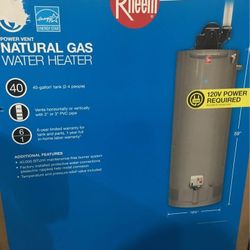 New 40 gal Gas Water Heater (includes installation)